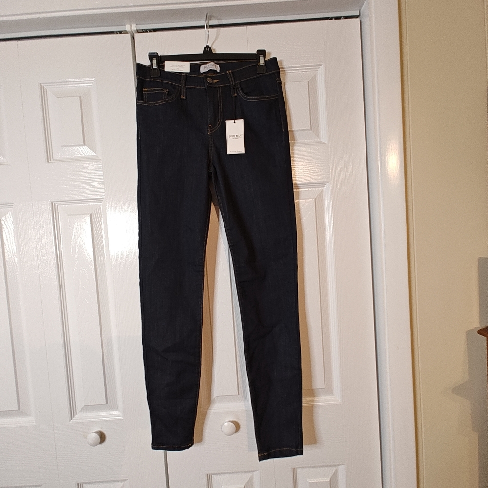 Judy Blue Dark Wash Womens Jeans Sz 9/29 Style 8376 Cut 274 Midrise Skinny NWT